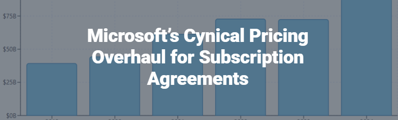 Microsoft pricing overhaul