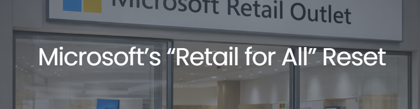 Microsoft retail for all newsletter