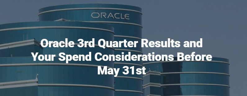 Oracle May 31st Newsletter Article