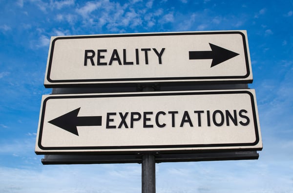 reality versus expectations