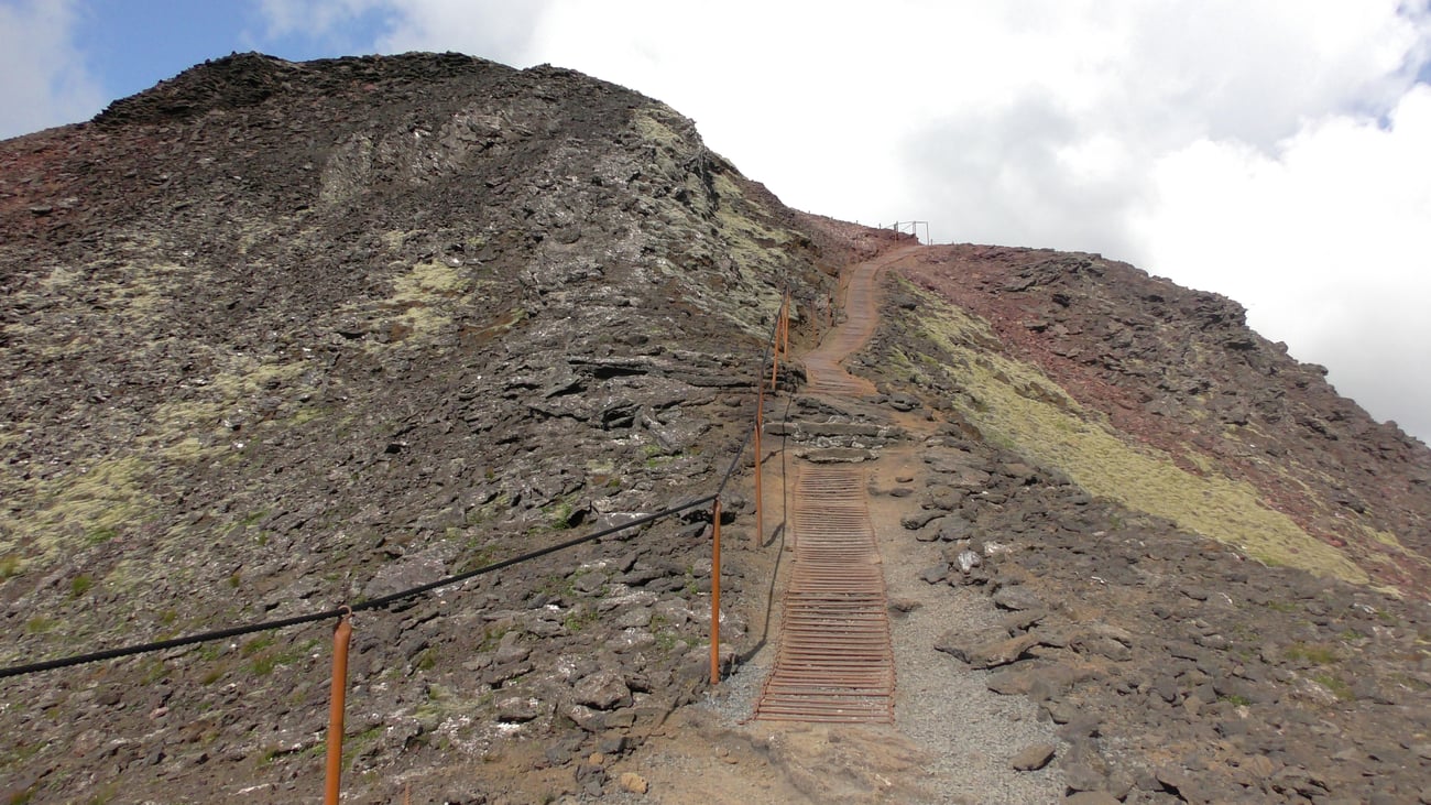 volcano steps Iceland